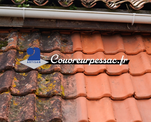 Couvreur Pessac : nettoyage toiture Bordeaux Gironde
